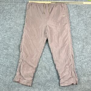 Wilson Track Pants Mens XL Brown Mesh Lined Athletic Windbreaker Zipper Ankle